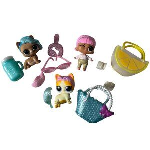 LOL lot 2 small dolls & 1 pet #4